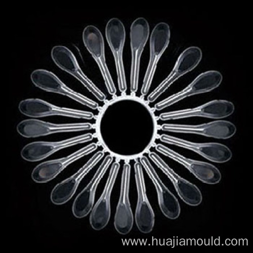 plastic injection tableware fork spoon knife mould make